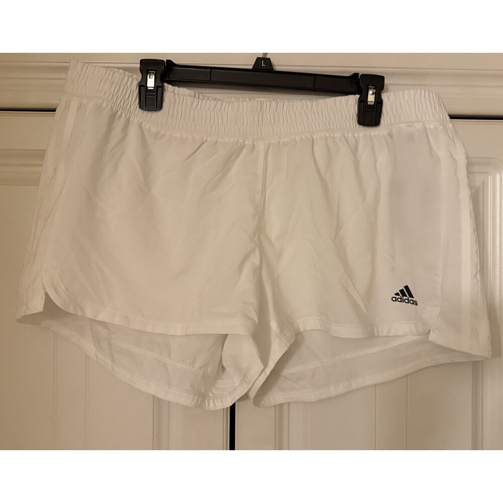 Women’s NWT Adidas White Aeroready Shorts Size XL Extra Large MSRP $25